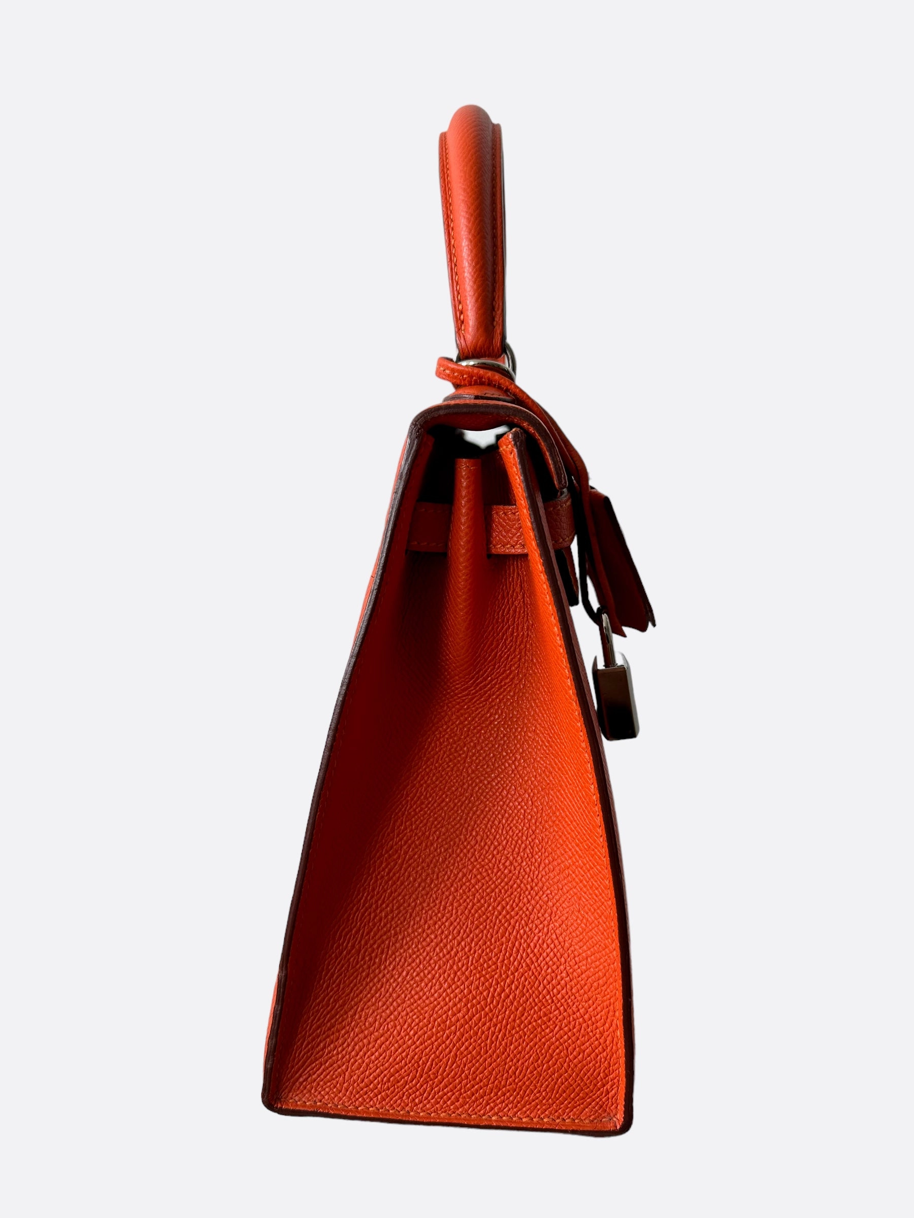 Herms Orange Epsom Kelly 25