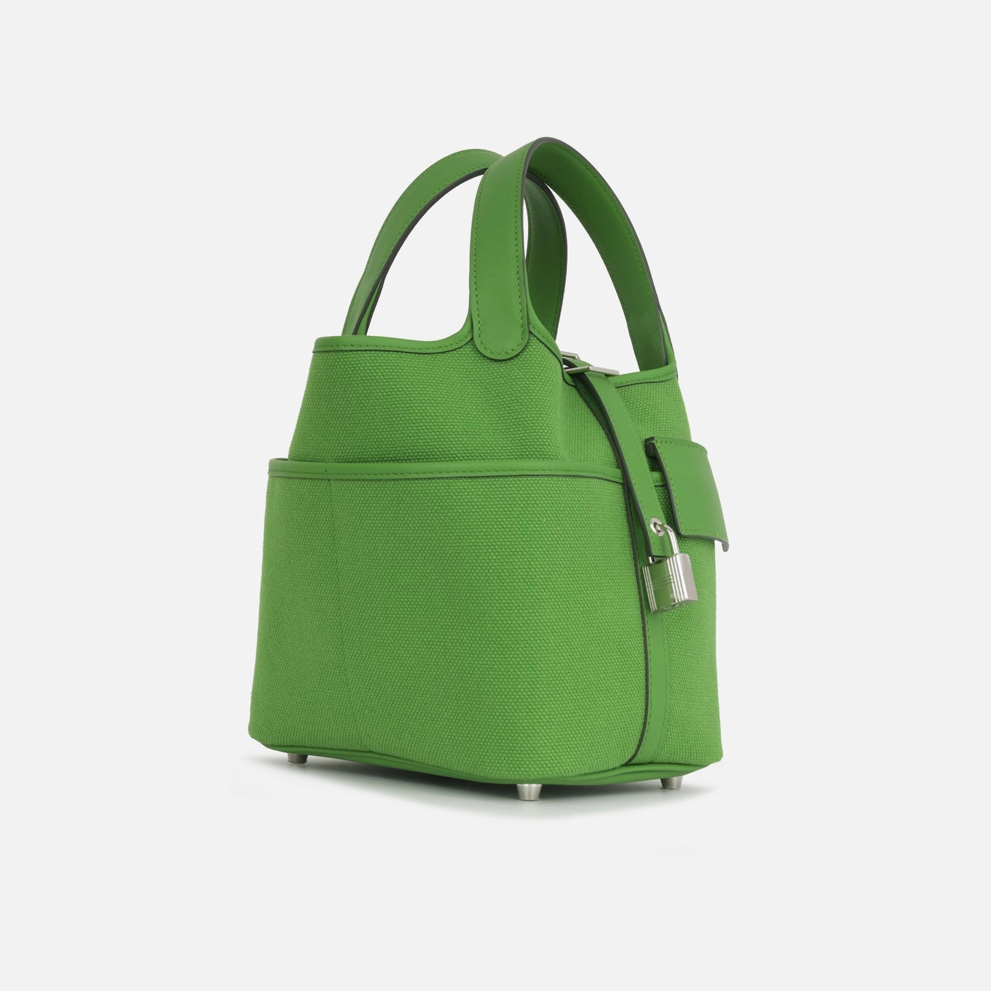 Herms Picotin 18 Cargo Vert Yucca Canvas PHW (NWT)