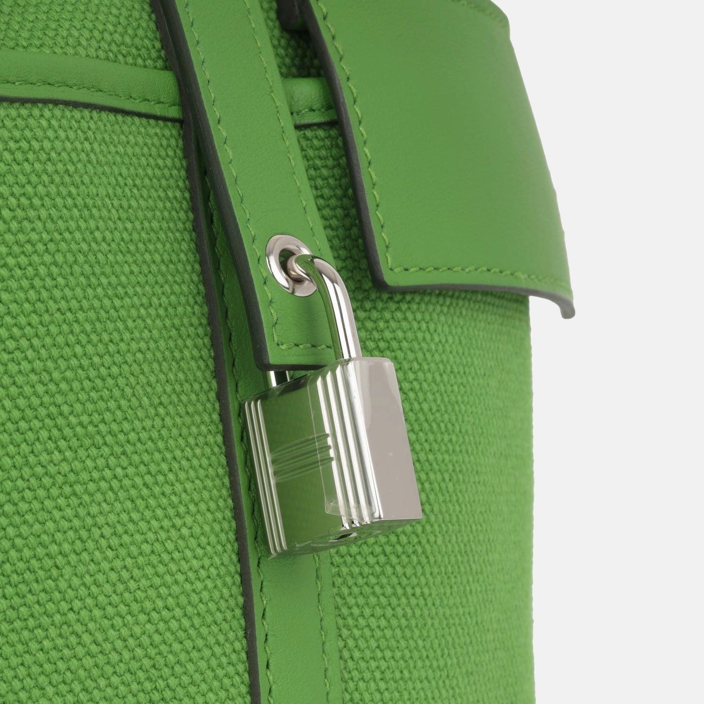Herms Picotin 18 Cargo Vert Yucca Canvas PHW (NWT)