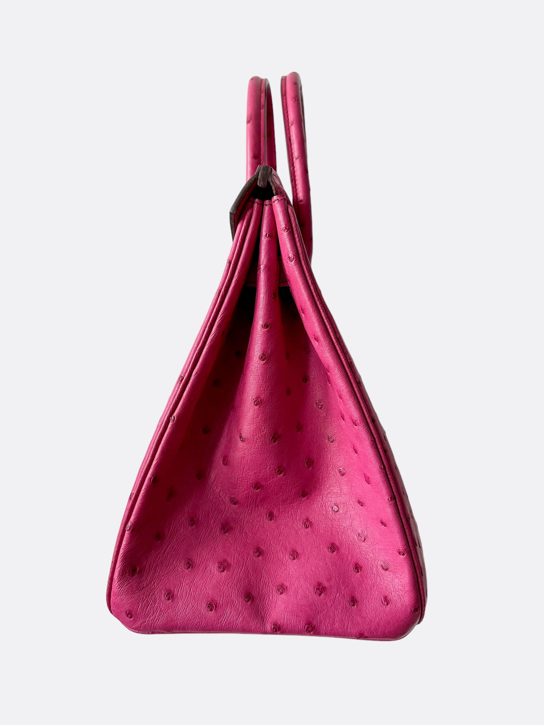 Herms Pink Ostrich Birkin 35