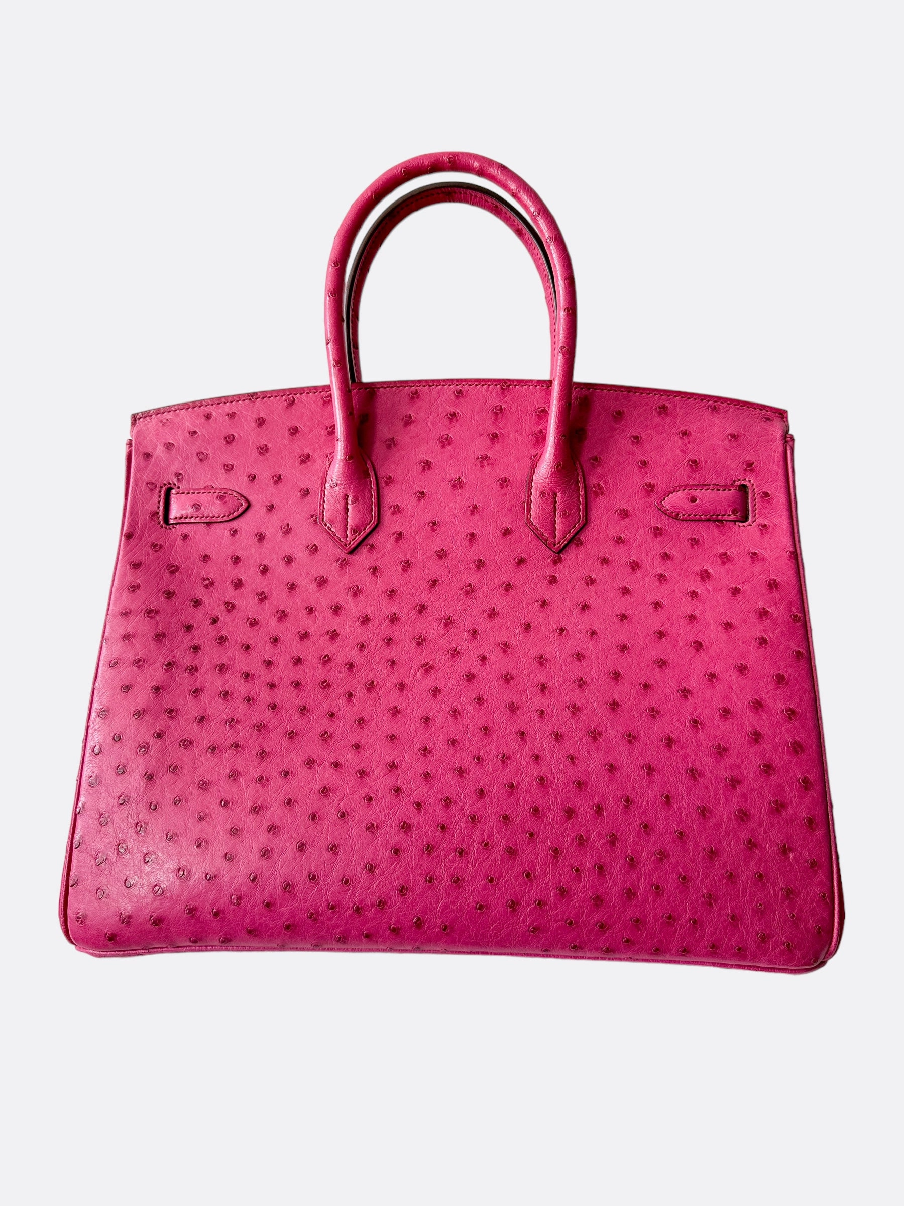 Herms Pink Ostrich Birkin 35
