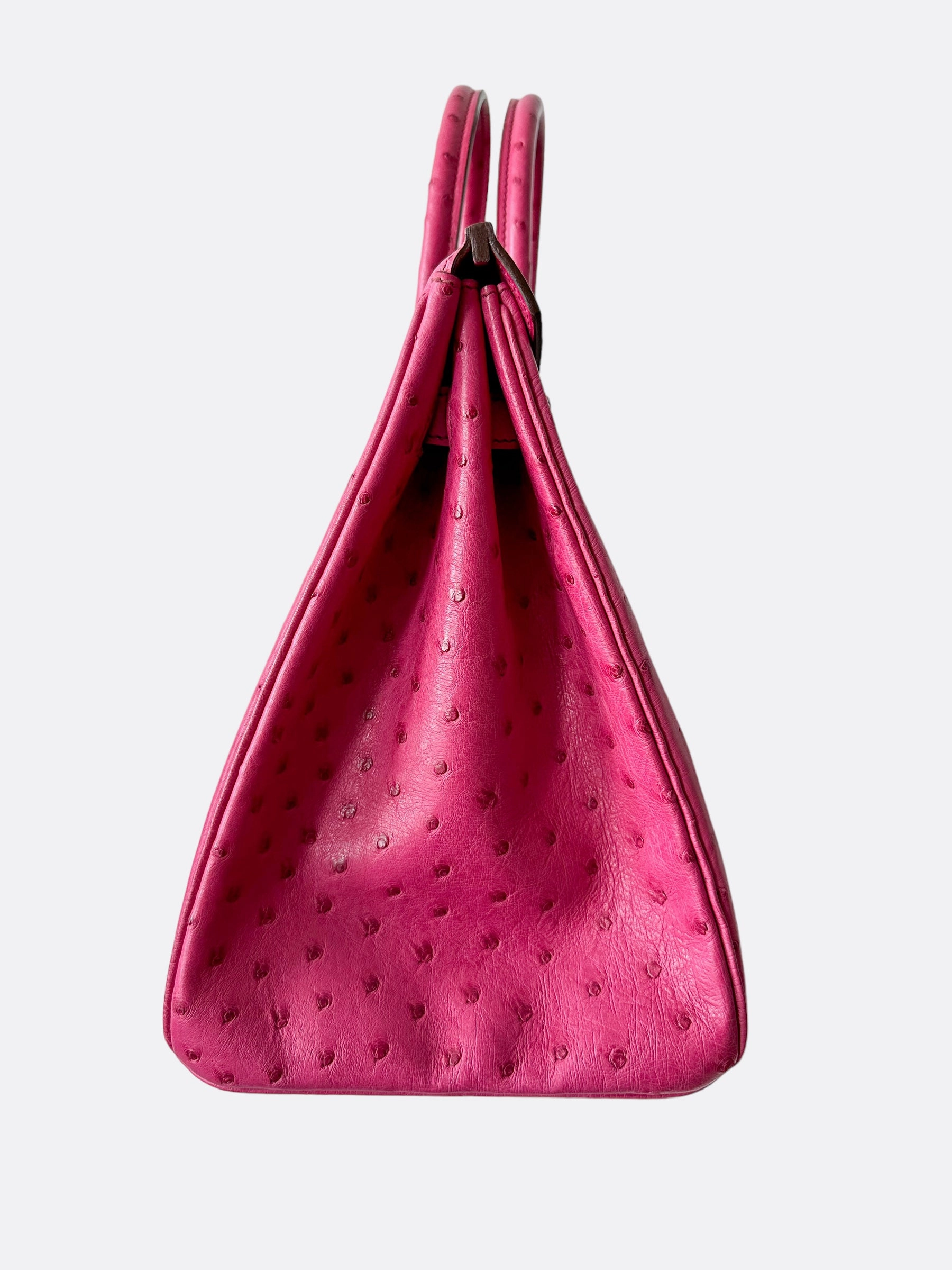 Herms Pink Ostrich Birkin 35