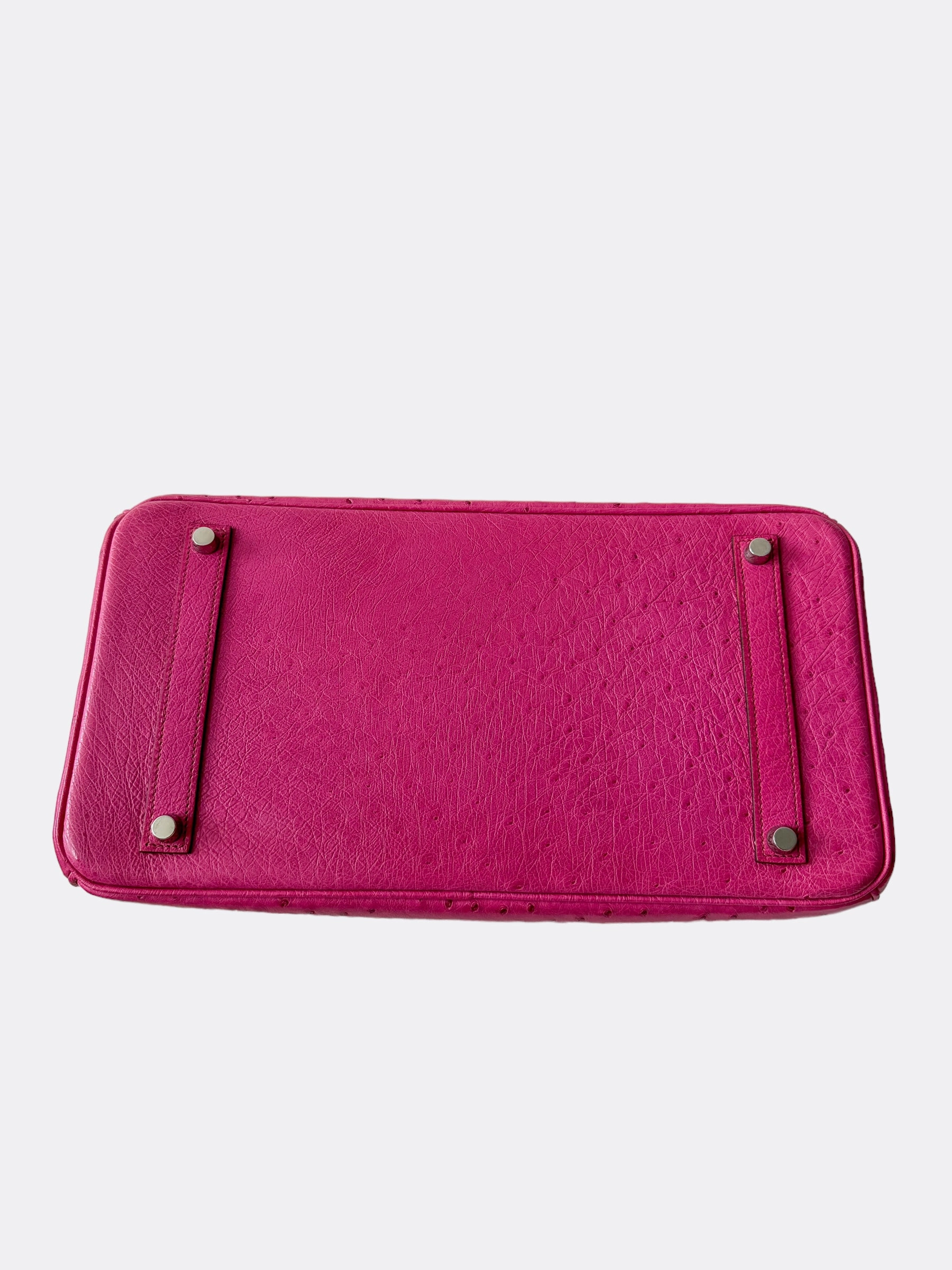 Herms Pink Ostrich Birkin 35