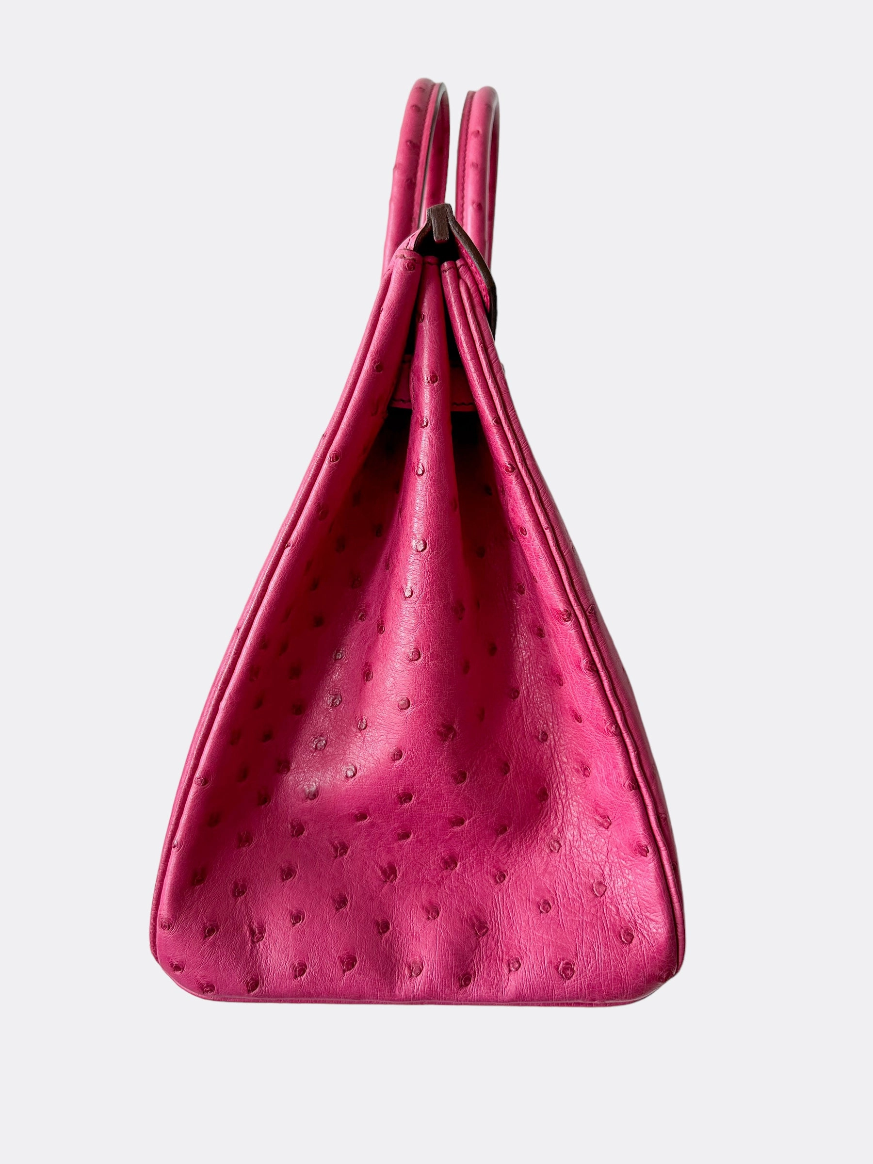 Herms Pink Ostrich Birkin 35