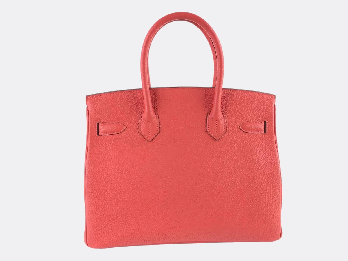 Herms Rose Tyrien Togo Leather Birkin 30