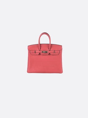 Herms Rouge Pivoine Birkin 25