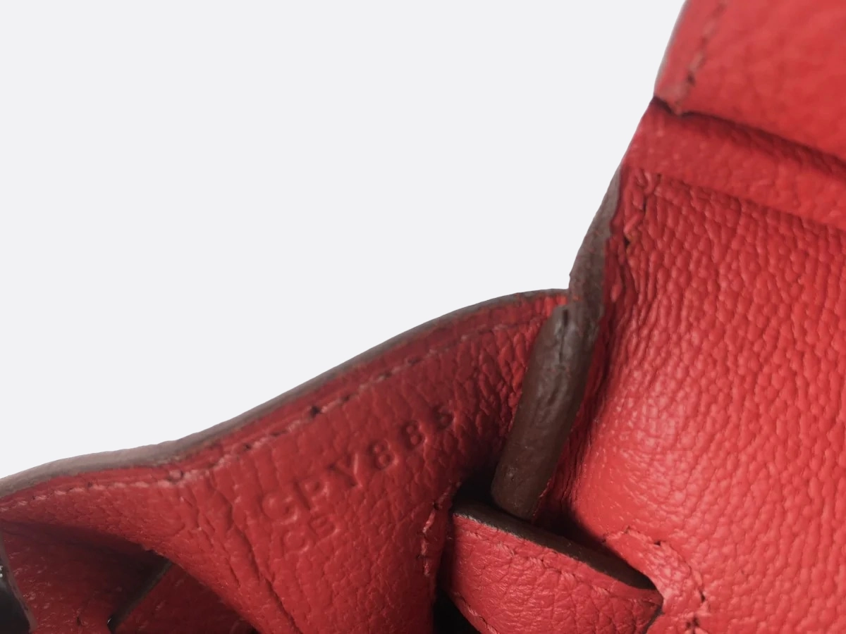 Herms Rouge Pivoine Birkin 25
