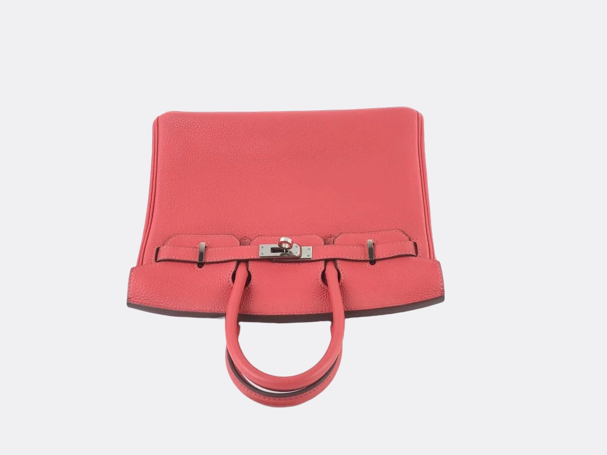 Herms Rouge Pivoine Birkin 25