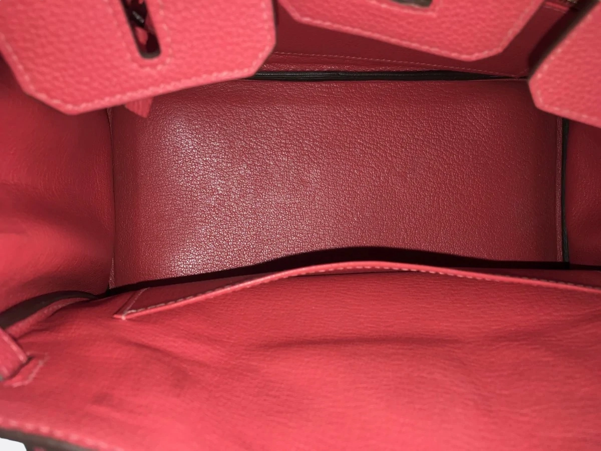Herms Rouge Pivoine Birkin 25