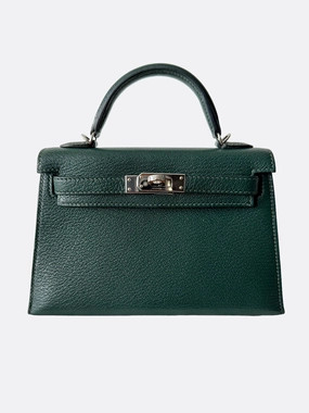 Herms Vert Cyprus Epsom Mini Kelly 20