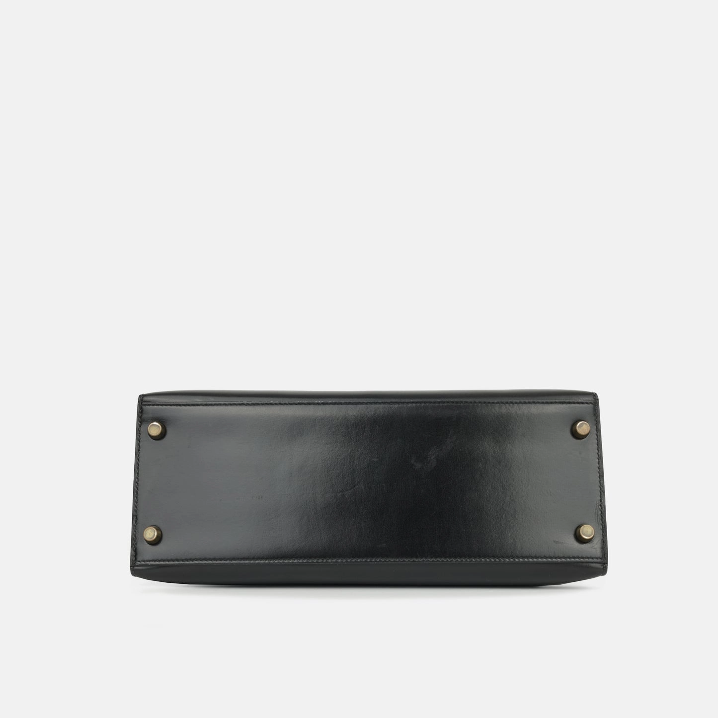 Herms Vintage Kelly 28 Noir Box Calf GHW
