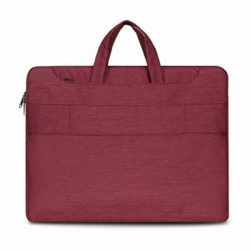 HEXIN 15" 15.6 inches?Lightweight Laptop Carrying Bag For Women Red with Pocket