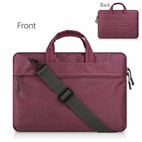 HEXIN 15" 15.6 inchesLightweight Laptop Carrying Bag For Women Red with Pocket