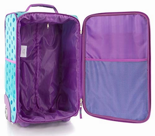 Heys America kids Softside 18" Upright Carry-On Wheeled Luggage (Dots-Stripes)