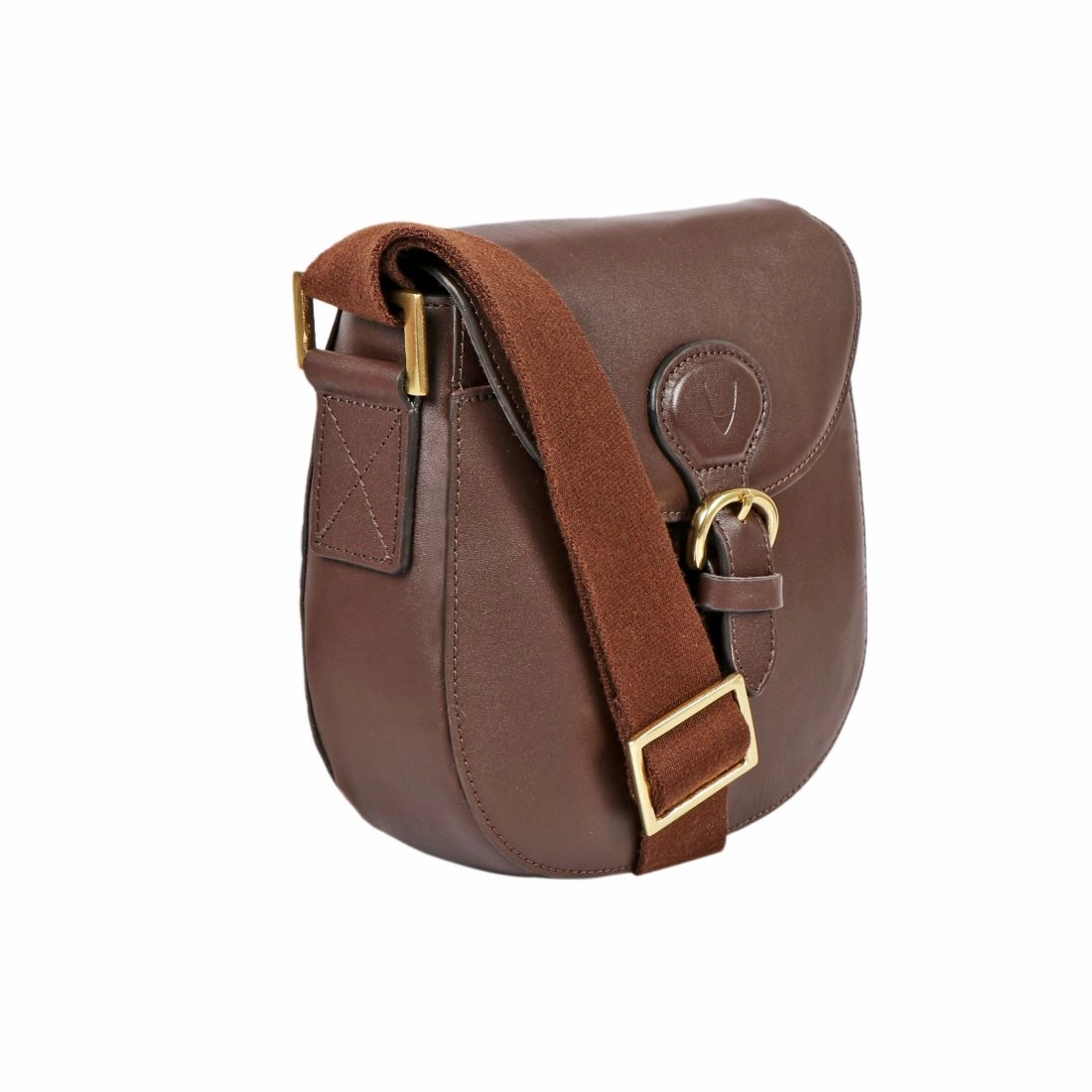 Hidesign Petra Leather Saddle Crossbody Bag