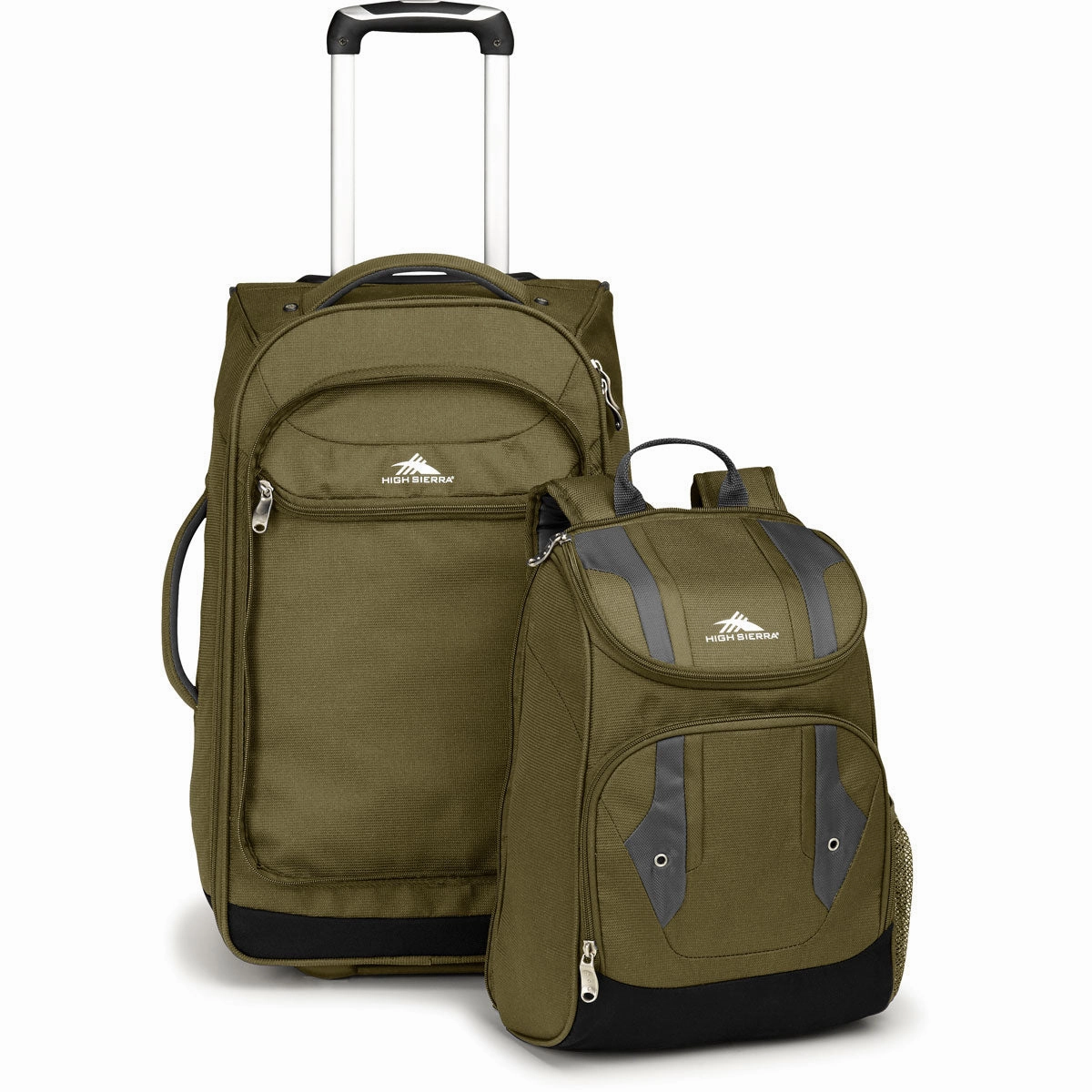 High Sierra Adventure Access Carry On Wheeled Backpack With Removable Daypack