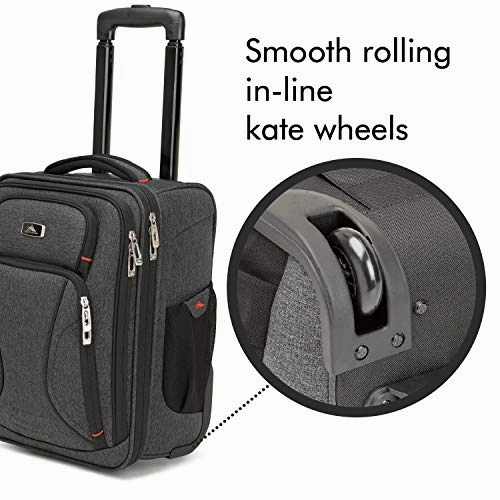 High Sierra Endeavor Wheeled Underseat Carry-On, Mercury Heather, One Size