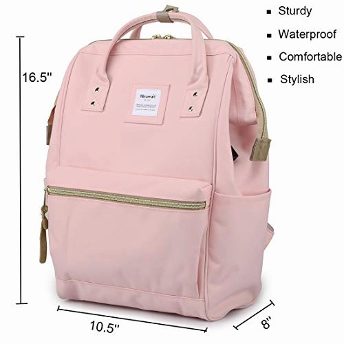 Himawari Laptop Backpack Travel Backpack With USB Charging Port Large Diaper Bag Doctor Bag School Backpack for Women&Men(9001 Pink