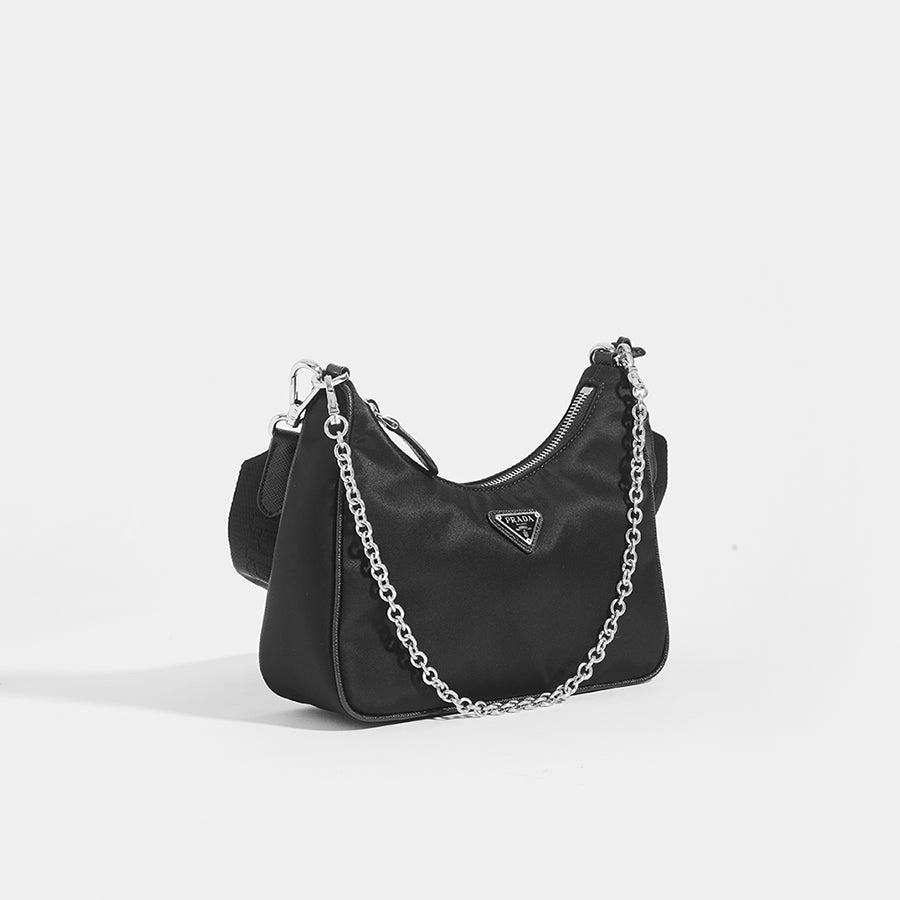 Hobo Re-edition 2005 Nylon Crossbody in Black