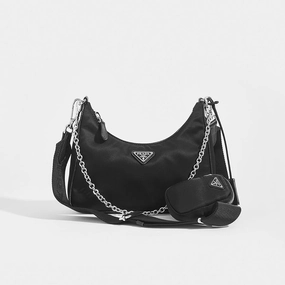 Hobo Re-edition 2005 Nylon Crossbody in Black