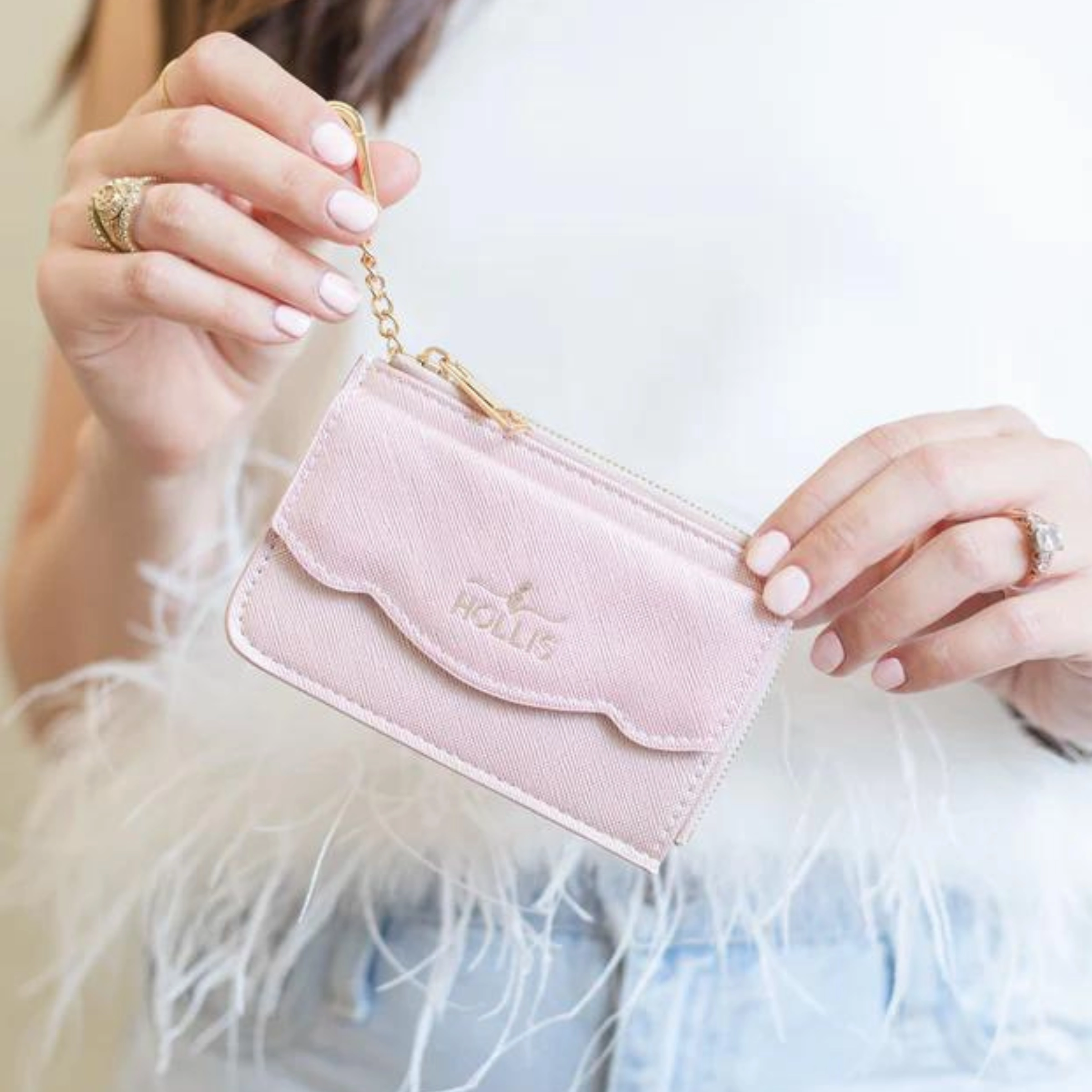 Hollis | COCO Card Holder in Blush
