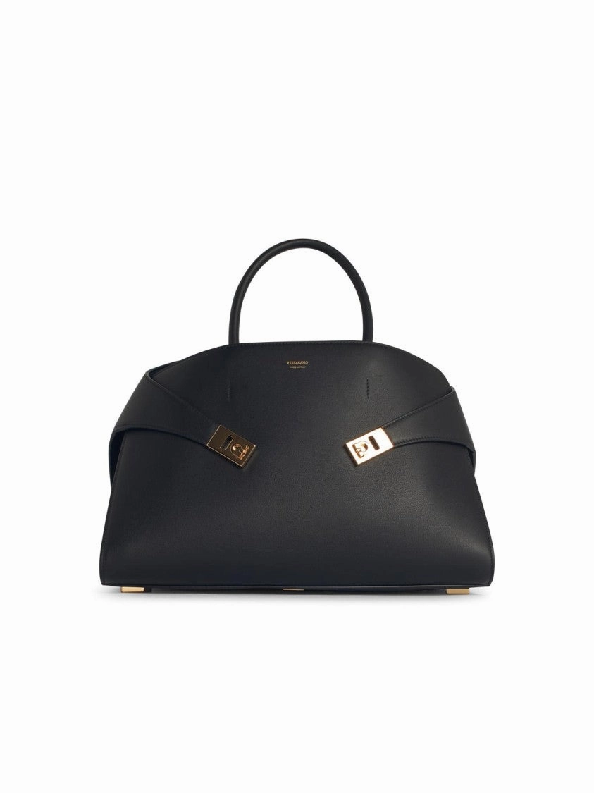 Hug' Black Leather Bag