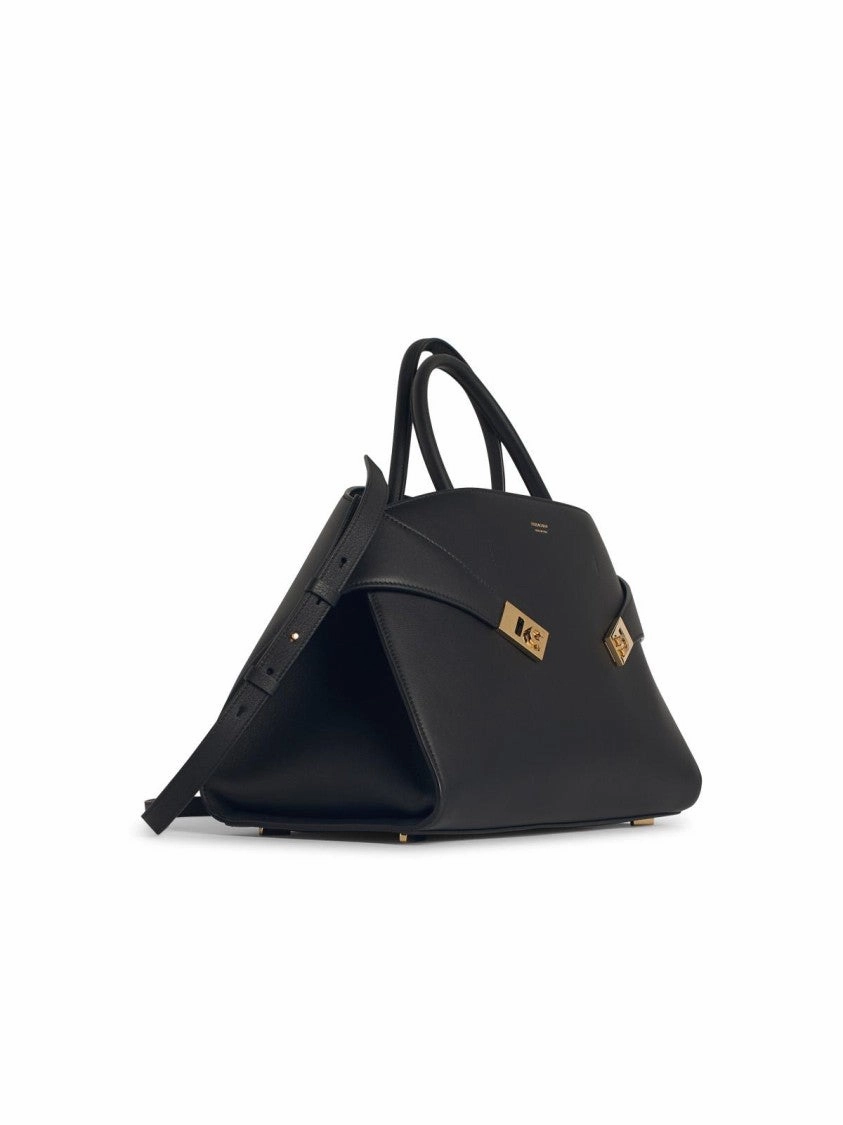 Hug' Black Leather Bag