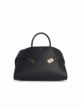 Hug' Black Leather Bag