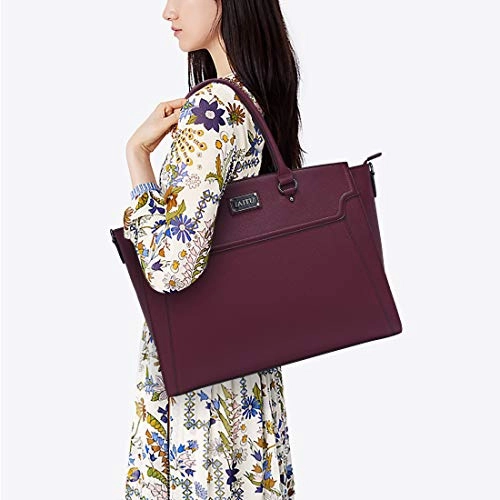 IAITU Laptop Tote Bag for Women, 15-15.6 Inches Spacious Tablet Handbag Shoulder Bag for Laptop