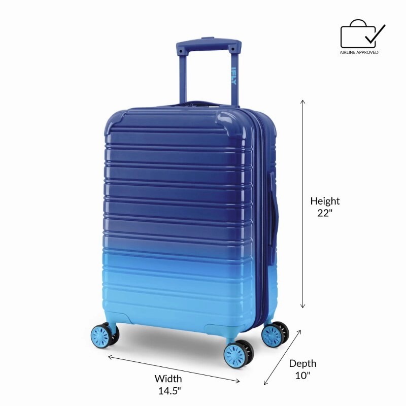 iFLY Hardside Fibertech Carry On Luggage 20", Sunny Sky| |