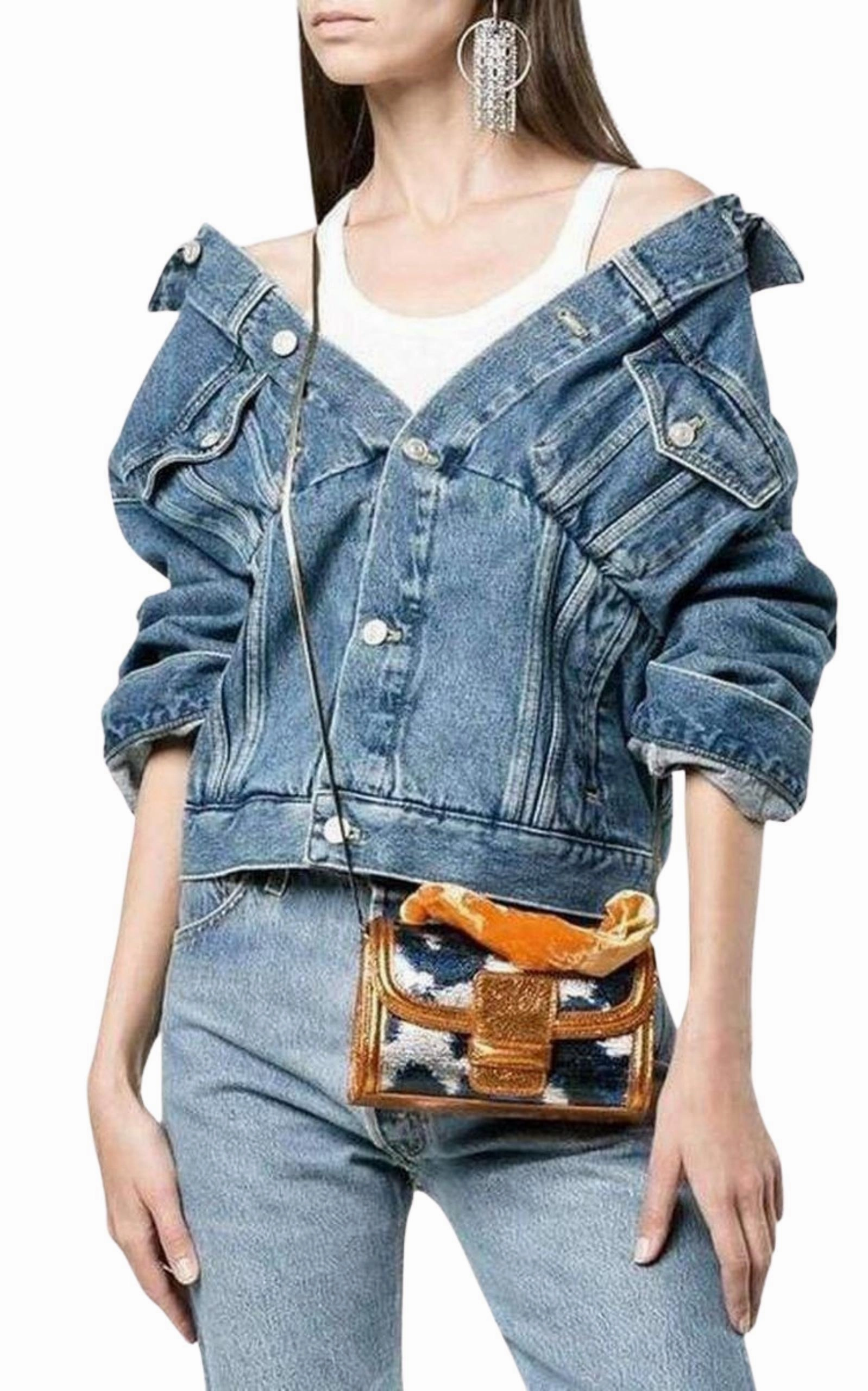 Ikat Print Mini Cross Body Bag