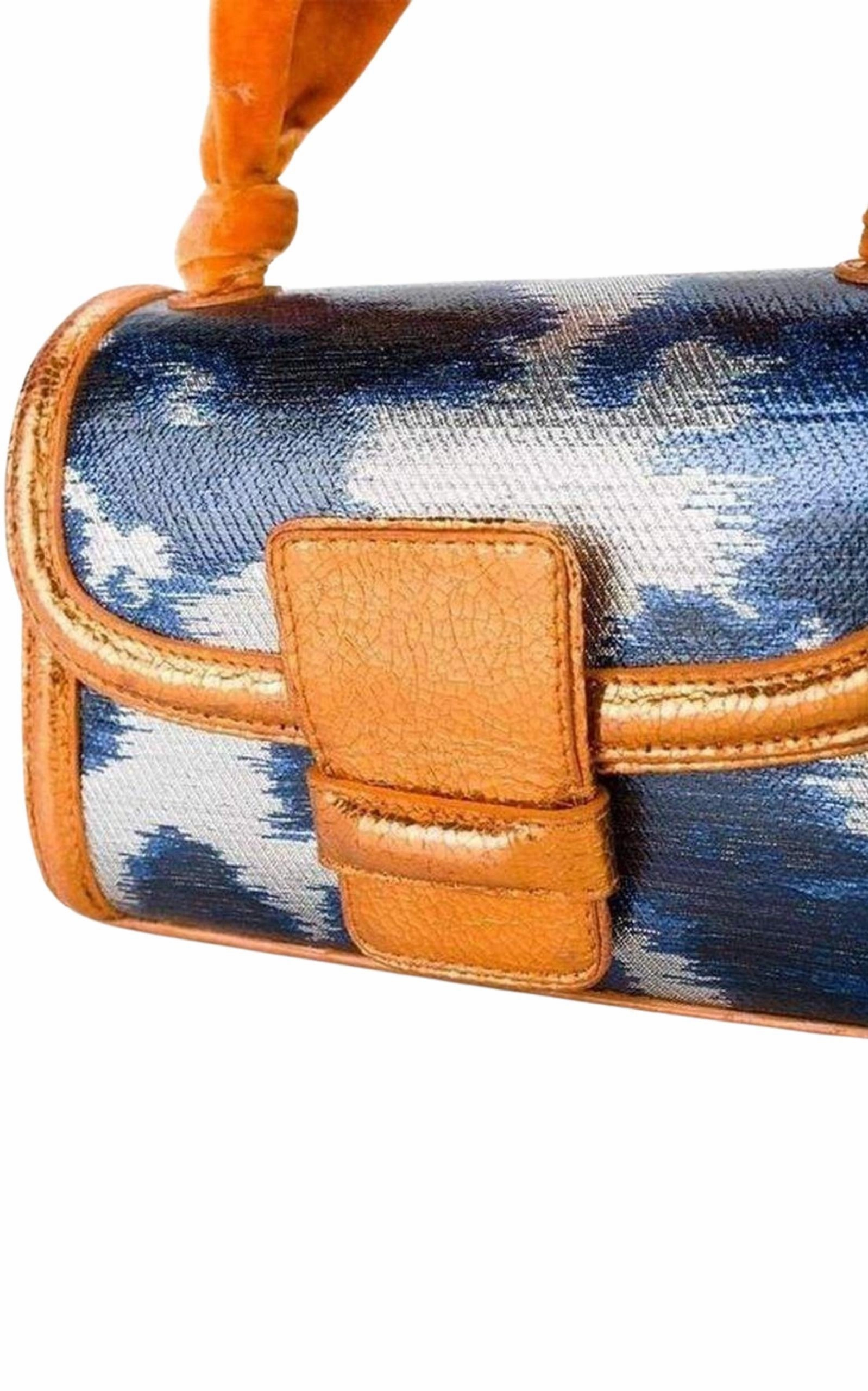 Ikat Print Mini Cross Body Bag