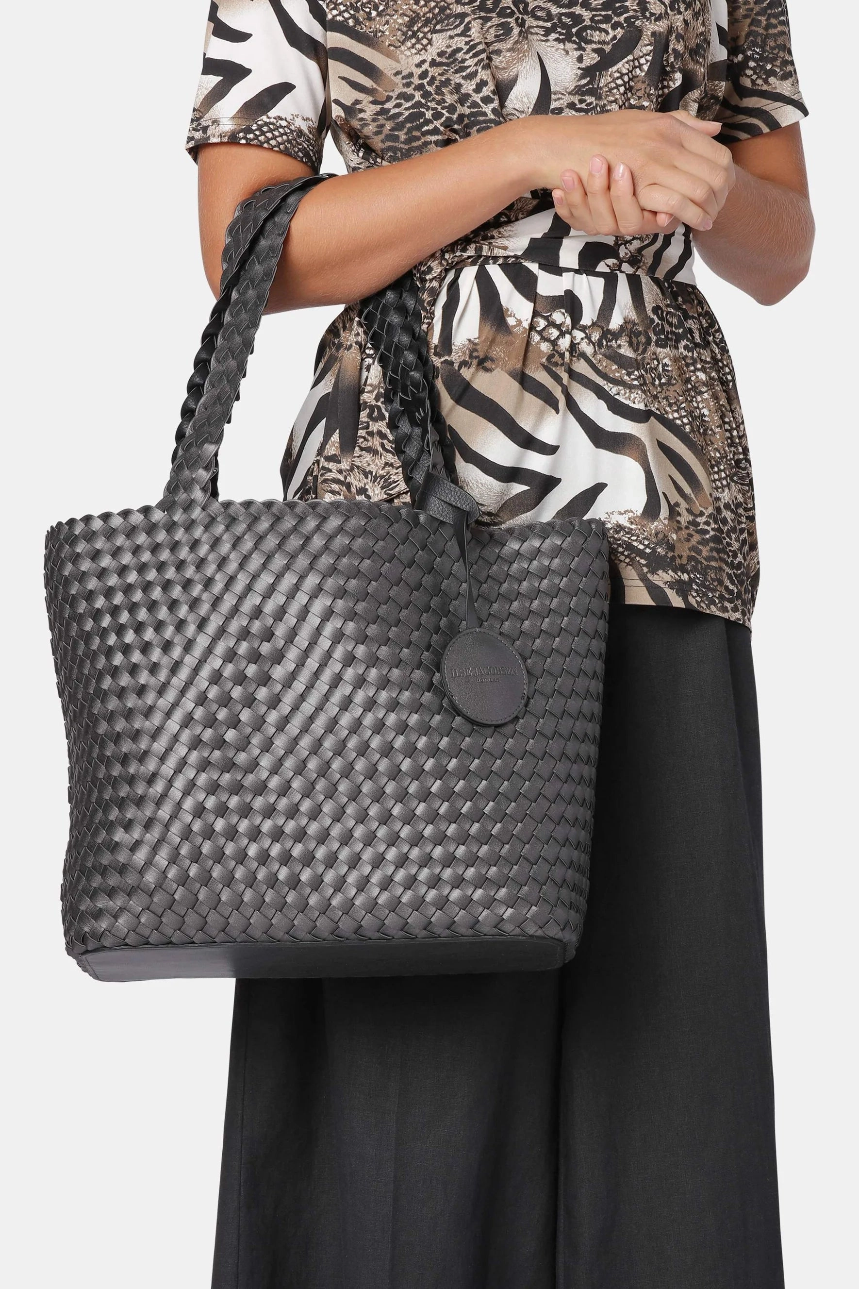Ilse Jacobsen Reversible Woven Tote Bag