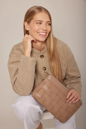 Ilse Jacobsen Square Braid Woven Shoulder Bag