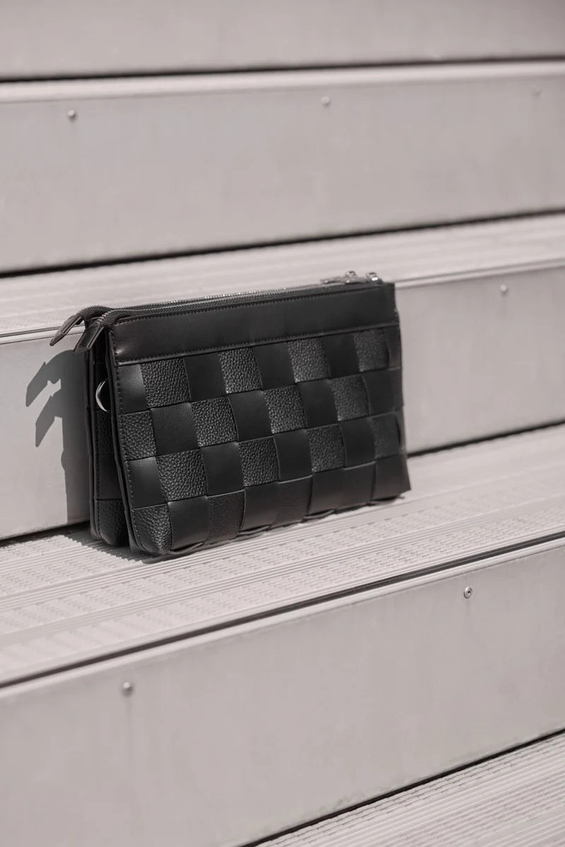 Ilse Jacobsen Square Braid Woven Shoulder Bag