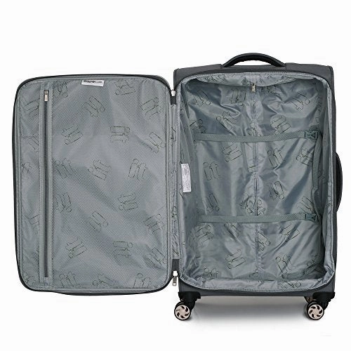 it luggage 21.5" Filament 8 Wheel Lightweight Expandable Carry-on, Steel Gray/Loden Green