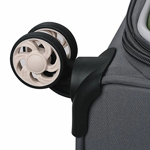 it luggage 21.5" Filament 8 Wheel Lightweight Expandable Carry-on, Steel Gray/Loden Green