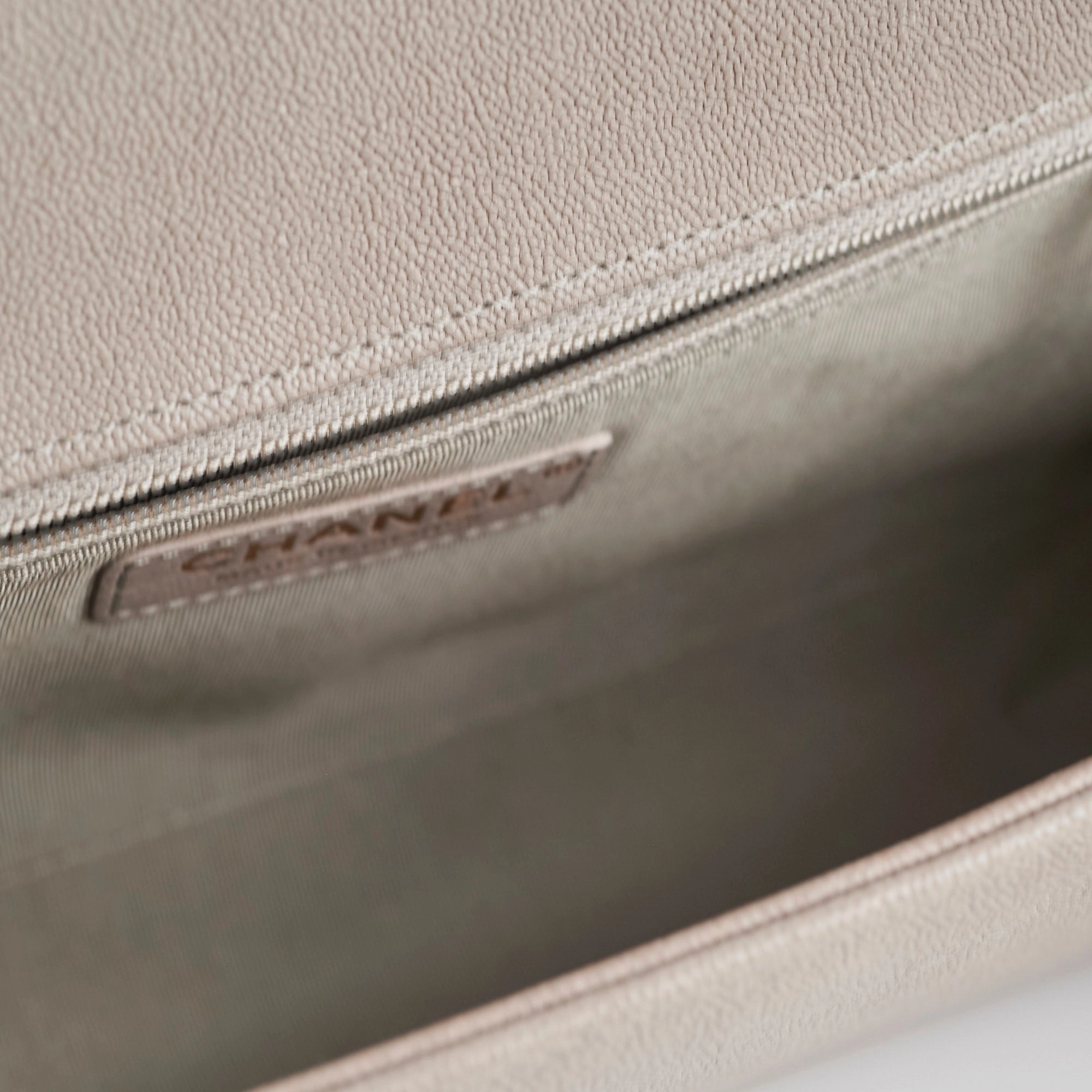 ITEM 31 - Chanel Large New Medium Boy Bag Grey Taupe