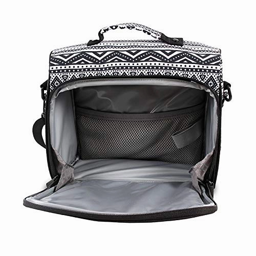 J World Combo Rolling Backpack & Lunch Bag Back to School Bundle Set Sunrise/Casey (Tribal)