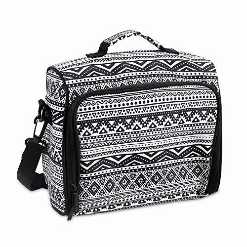 J World Combo Rolling Backpack & Lunch Bag Back to School Bundle Set Sunrise/Casey (Tribal)