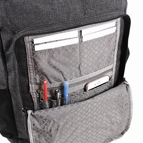 J World New York Franklin Laptop Backpack, Black, One Size