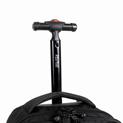 J World New York Sundance Rolling Backpack, Black, One Size