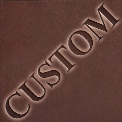 Jack Georges [Personalized Initials Embossing] Platinum Triple Gusset Flap Over Leather Briefcase in Brown