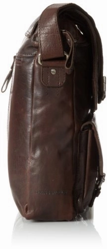 Jack Georges Spikes North South Messenger, Brown, One Size