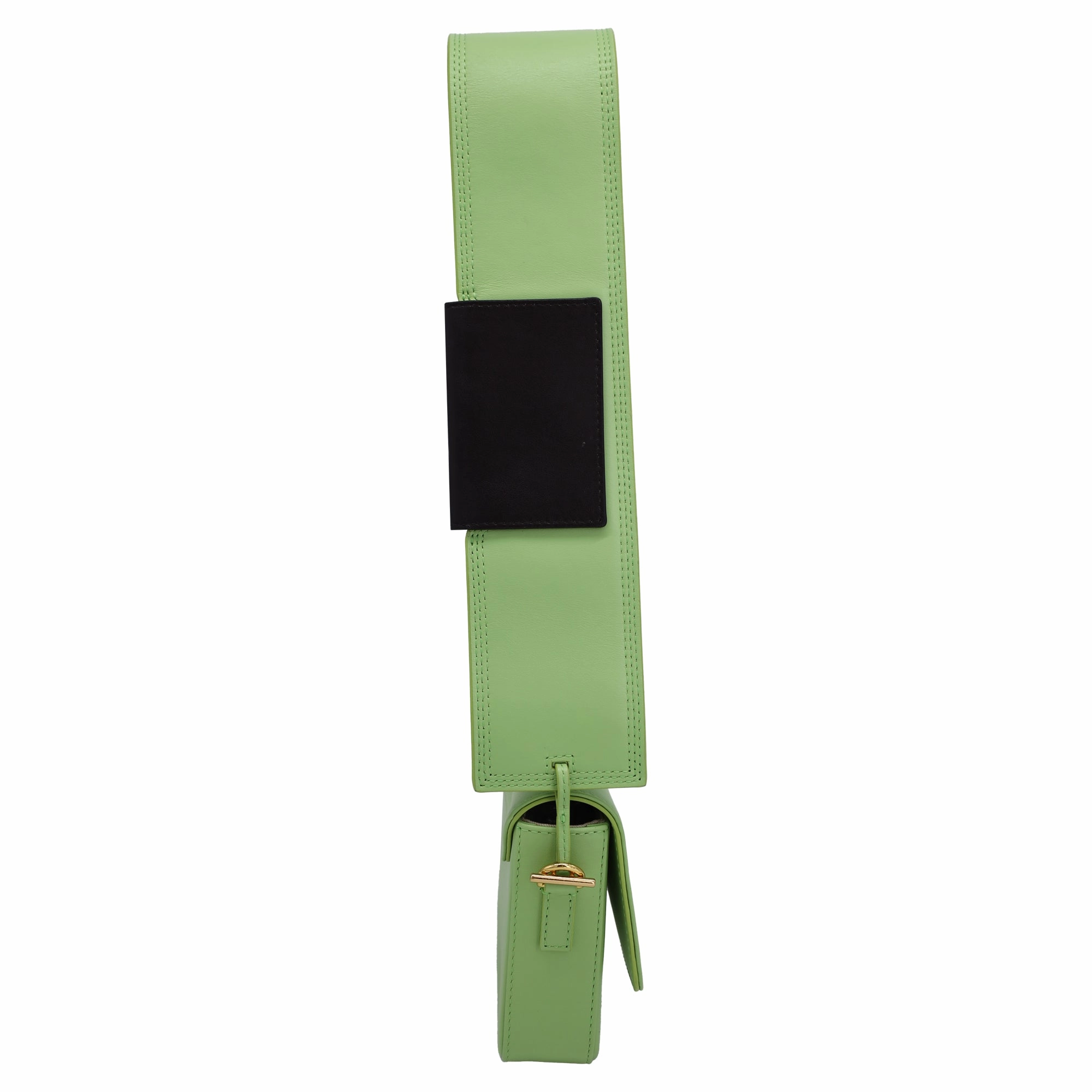 Jacquemus Le Carinu Shoulder Bag in Green Leather