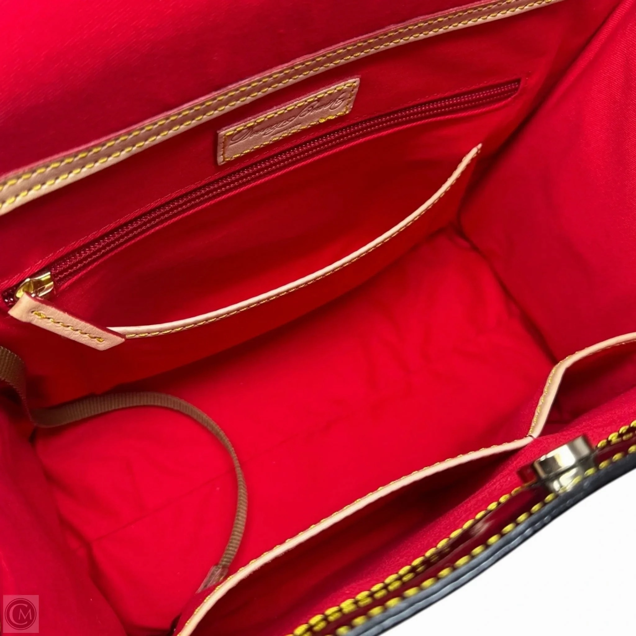 Janine Patent Handbag Designer By Dooney And Bourke, Size: Medium