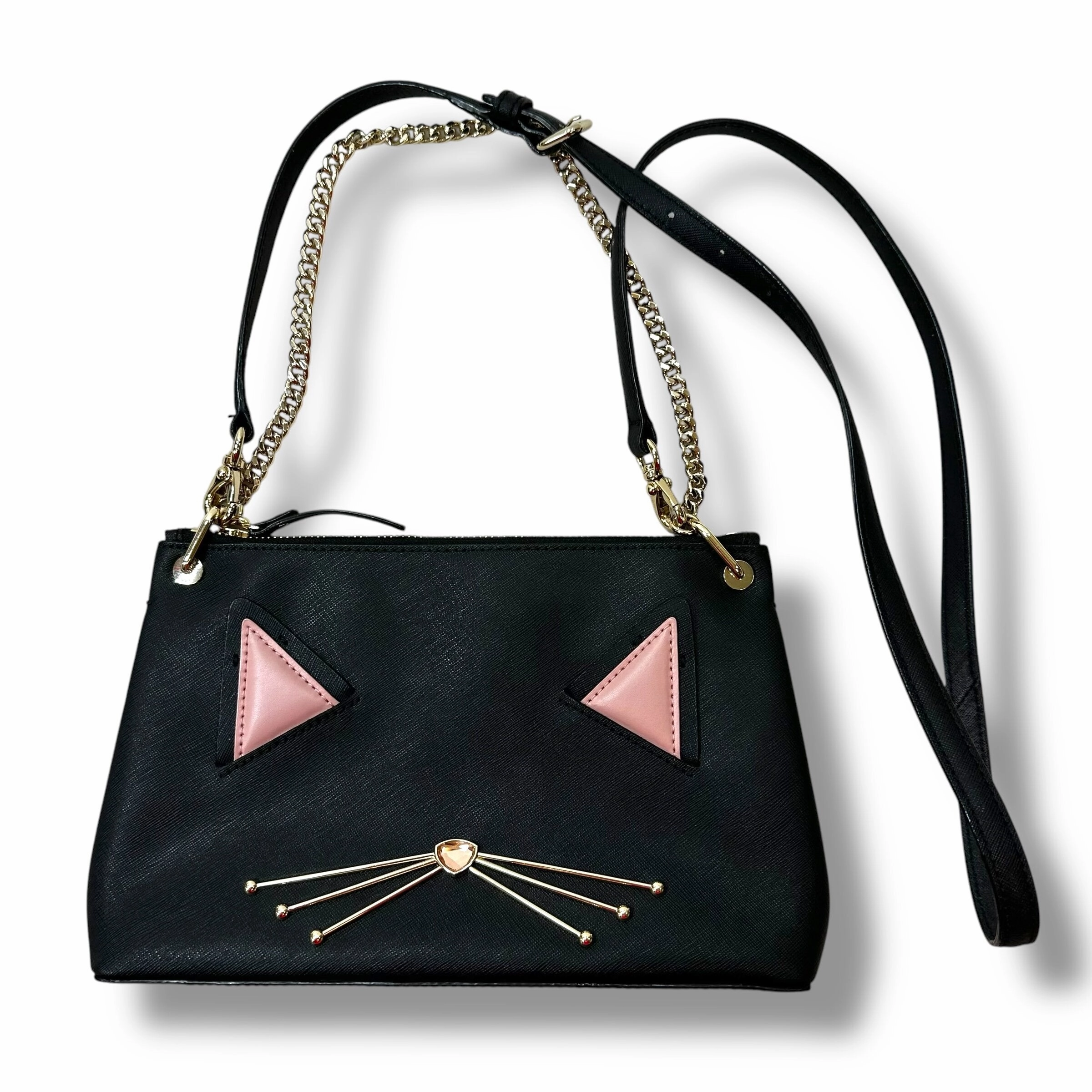 Jazz Things Up Cat River Convertible Crossbody Designer By Kate Spade  Size: Small