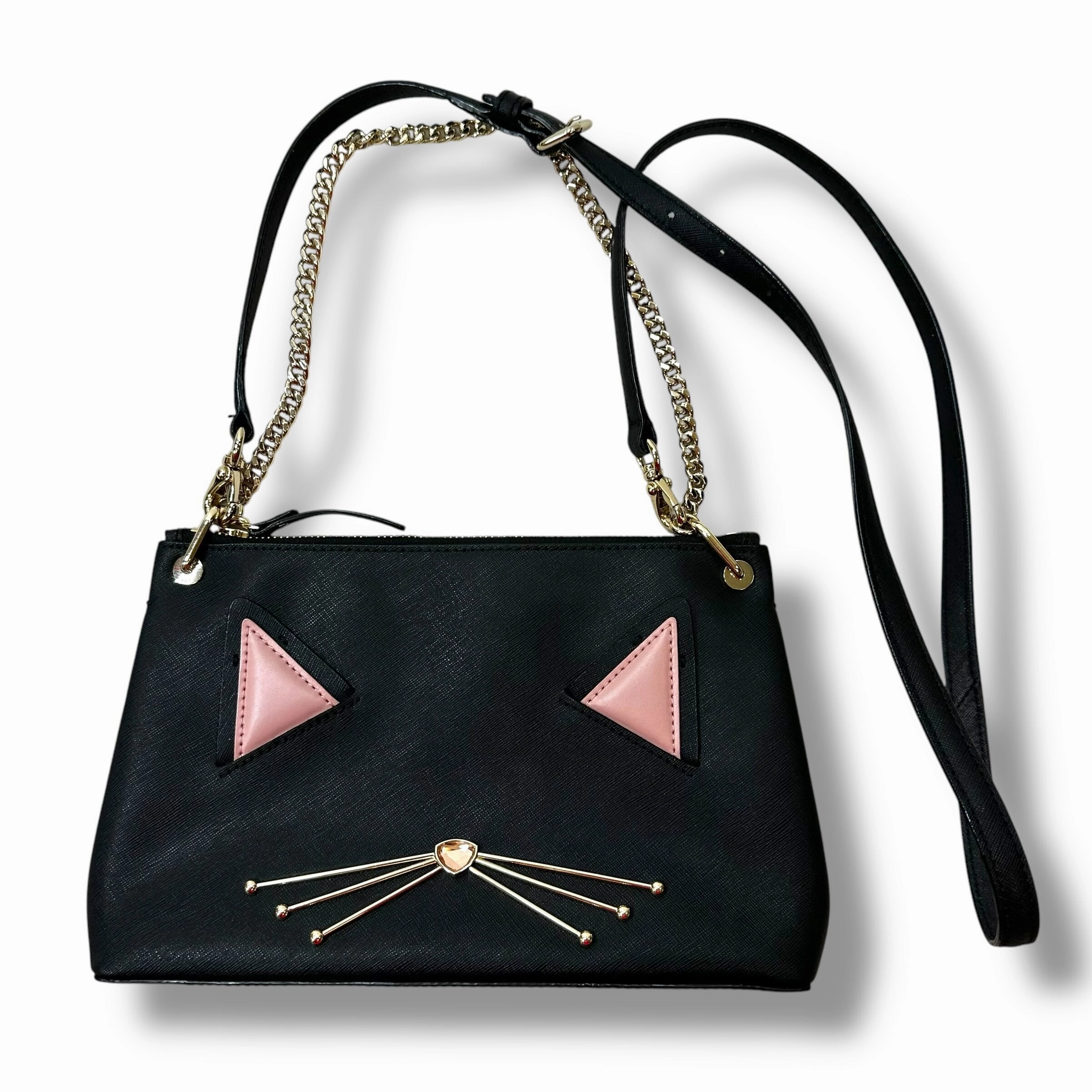 Jazz Things Up Cat River Convertible Crossbody Designer By Kate Spade  Size: Small