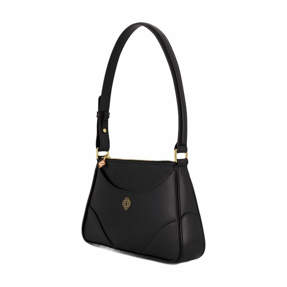 Jeanne B Shoulder Bag - Leather - Black