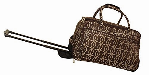 Jenni Chan Links Deluxe Carry-All Rolling Duffel, Brown, One Size